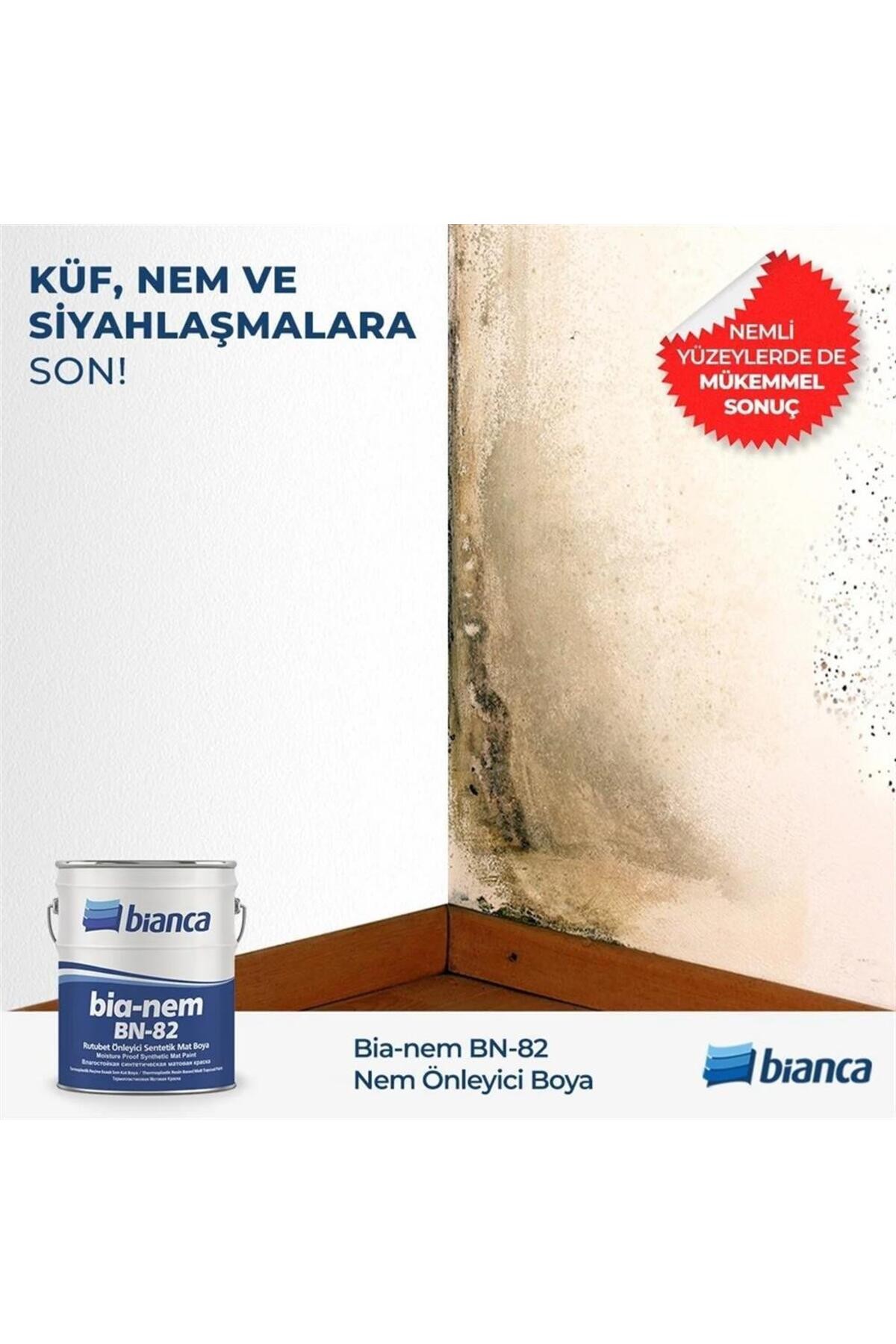 Bianem Bn-82 Rutubet Nem Önleyici Boya 0.75 Lt Beyaz