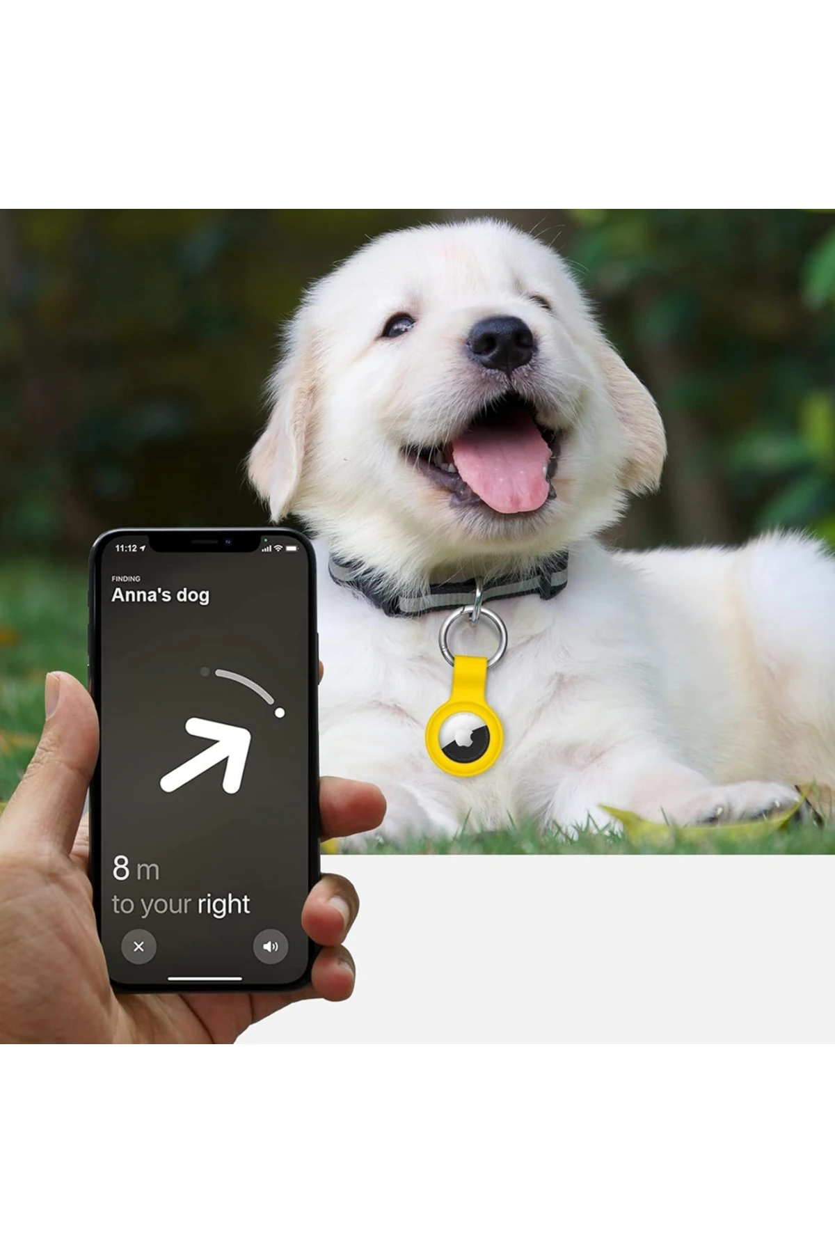 AirTag Uyumlu Silikon Koruyucu Anahtarlık Arkası Kapalı Düşmez Yıkanabilir