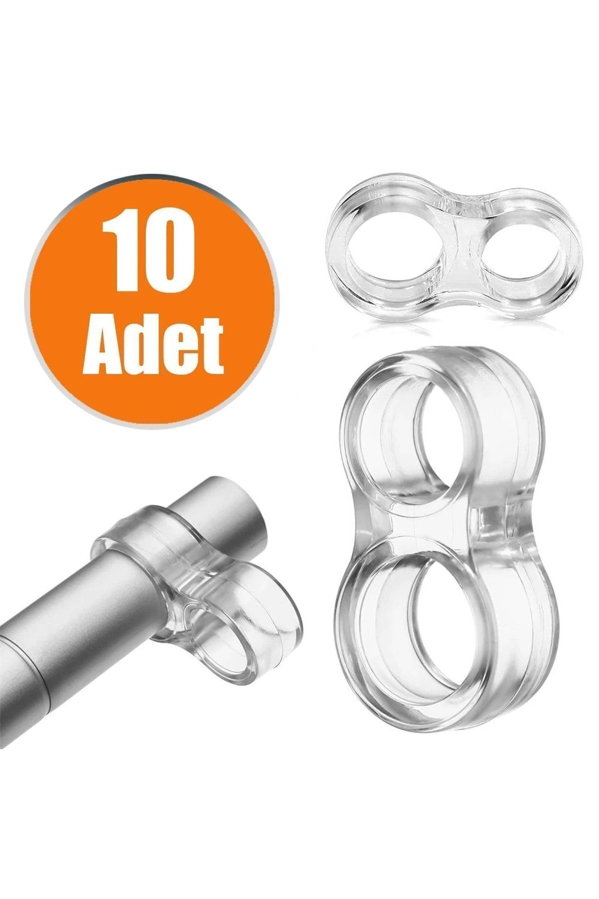 Şeffaf Silikon Plastik Kapı Kolu Tutucu Tutacağı Durdurucu Pencere Tamponu Stoperi (10)