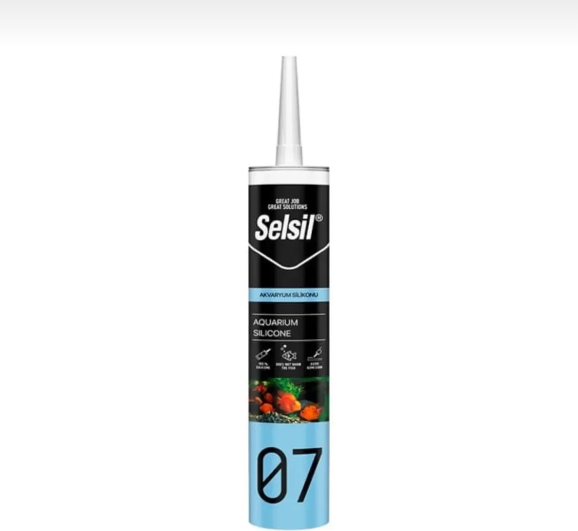 Akvaryum Silikonu Sızdırmaz Silikonu Şeffaf Solvent Içermeyen Silikon 280 ml