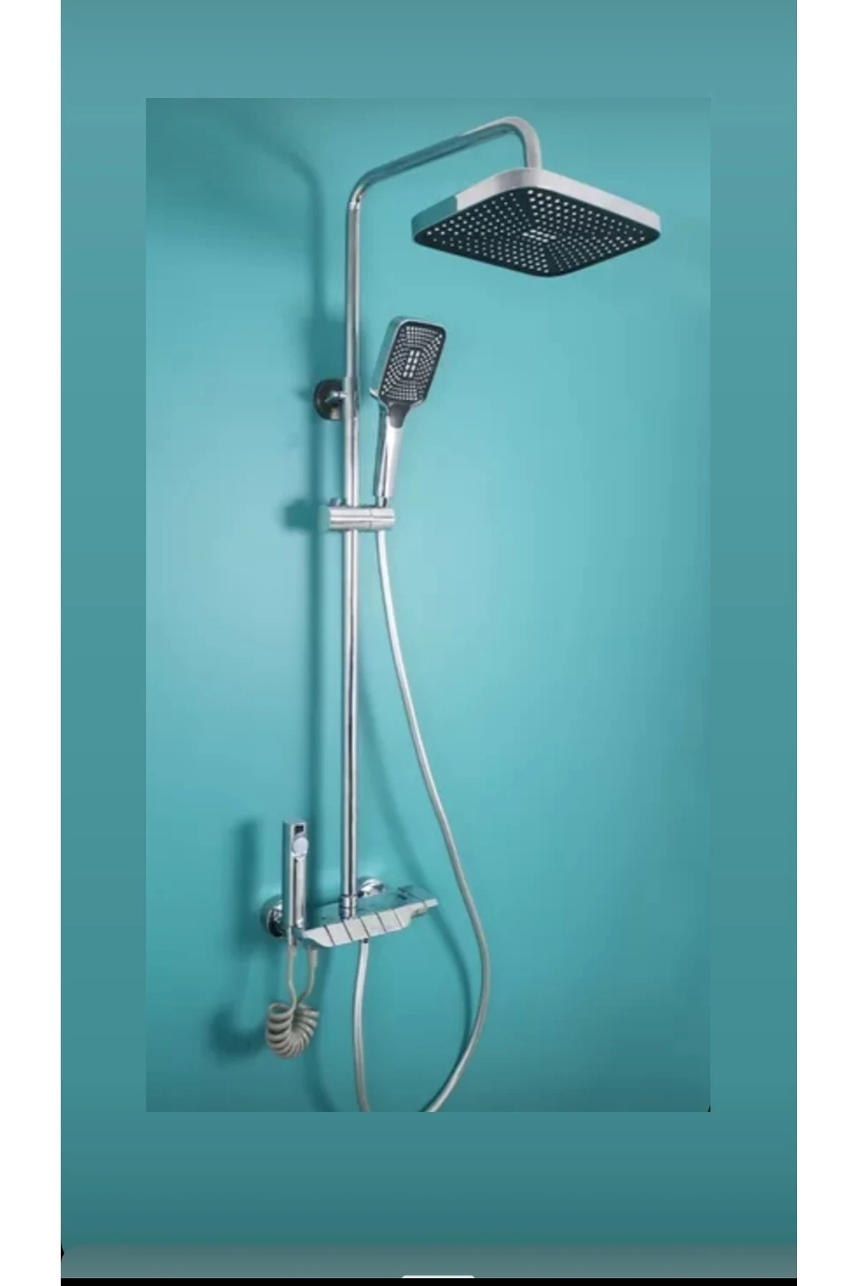 Piyano Duş Seti Krom Banyo Duş Seti Piyano Duş