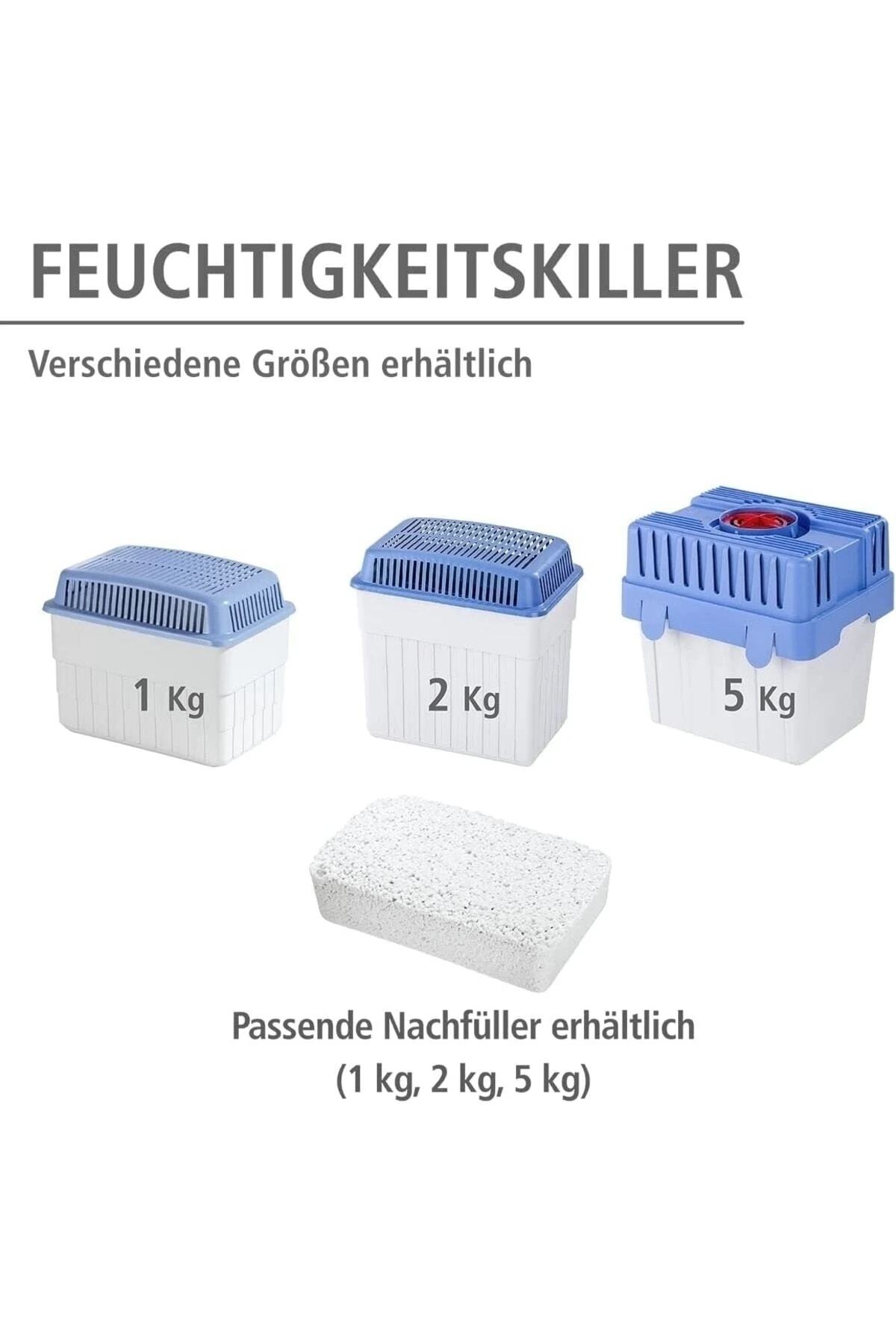 Nem Alıcılı Ve Rutubet Giderici Aparat 2 Kg 23 X 24 X 15,5 Cm, Gri