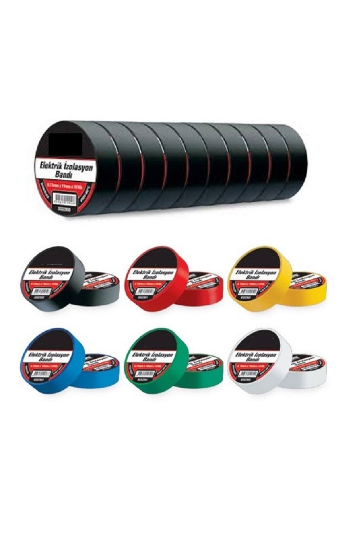 Yds Elektrik Bandı Izole Bant 10 Adet 19 mm x 10