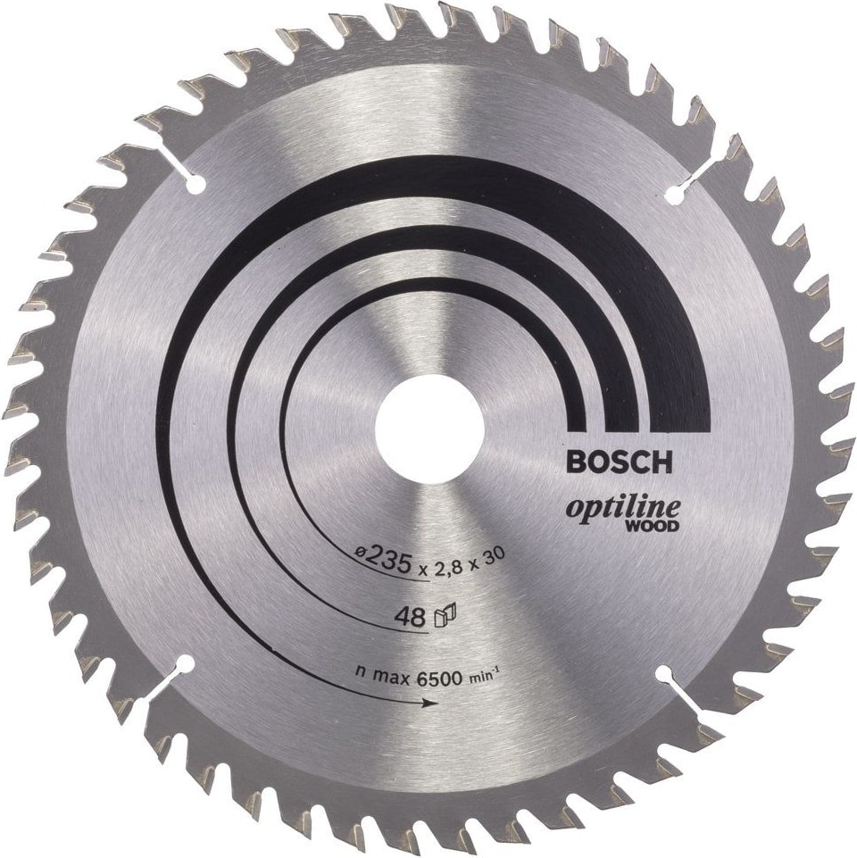 BOSCH - Optiline Serisi Ahşap Için Daire Testere Bıçağı 235*30/25 48 Diş