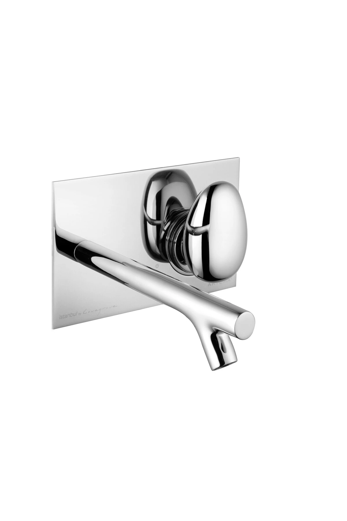 İstanbul A42231 Ankastre Lavabo Bataryası, Uzun, Sıva Üstü, Krom
