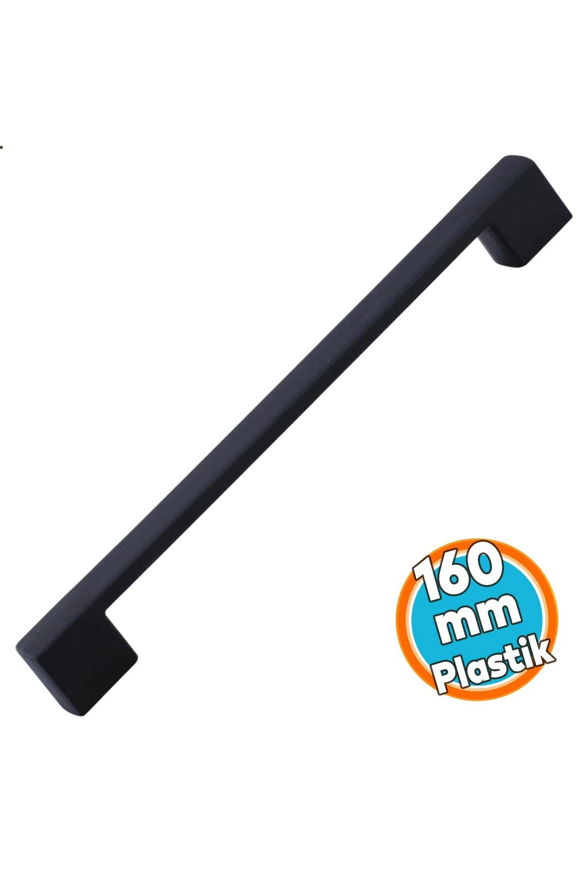 Kulp Siyah Mobilya Çekmece Mutfak Dolap Dolabı Kulpu Kulbu Kulpları 160 mm (SERT PLASTİK)