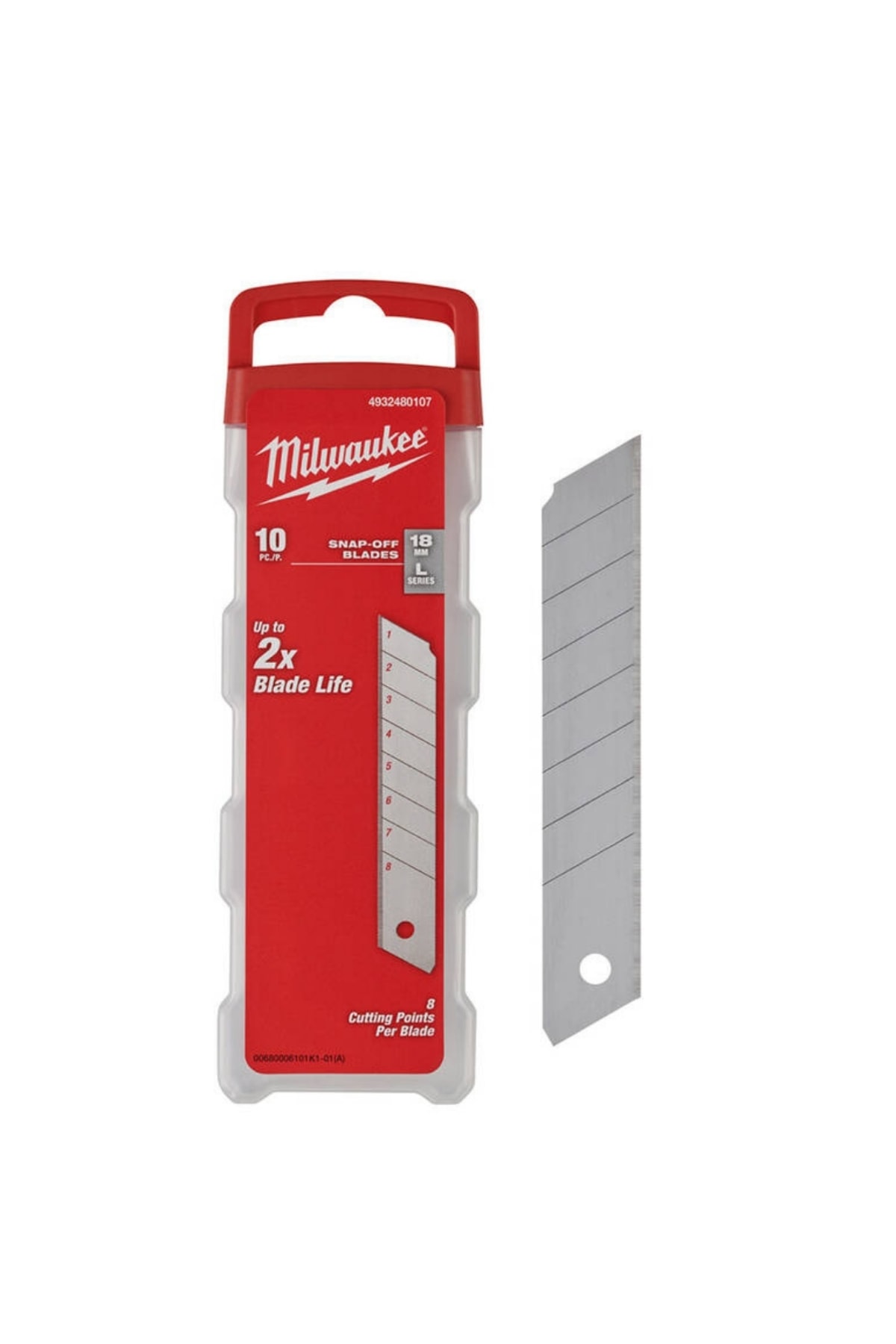 MİLWAUKEE AYARLI MAKET BIÇAĞI YEDEĞİ 18 MM 10 LU