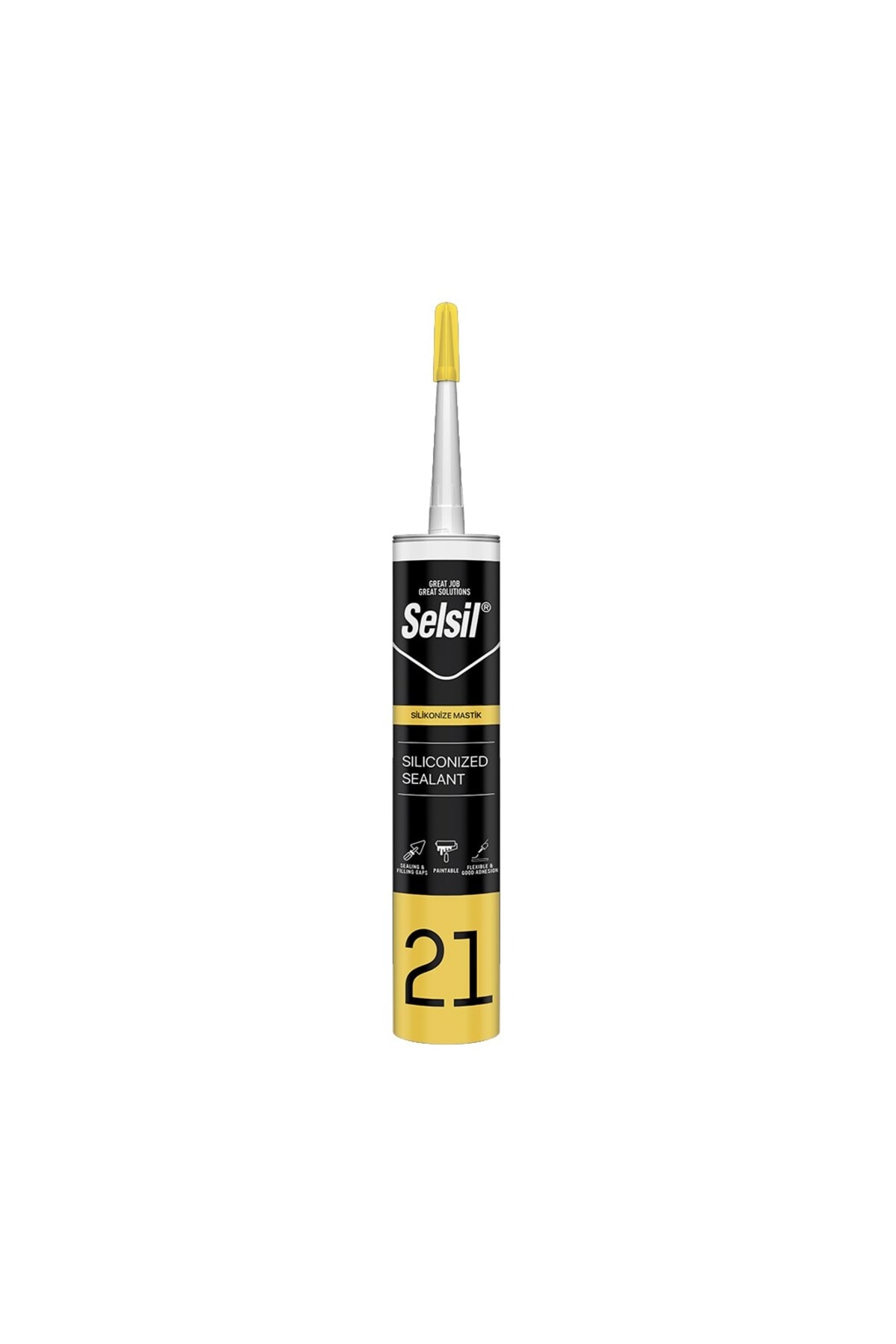 SELSİL Silikonize Mastik 450 Gr Beyaz