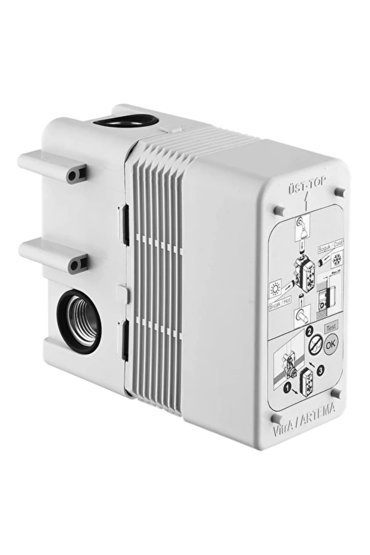 Artema Flow Round A49306 Ankastre Duş Seti Krom