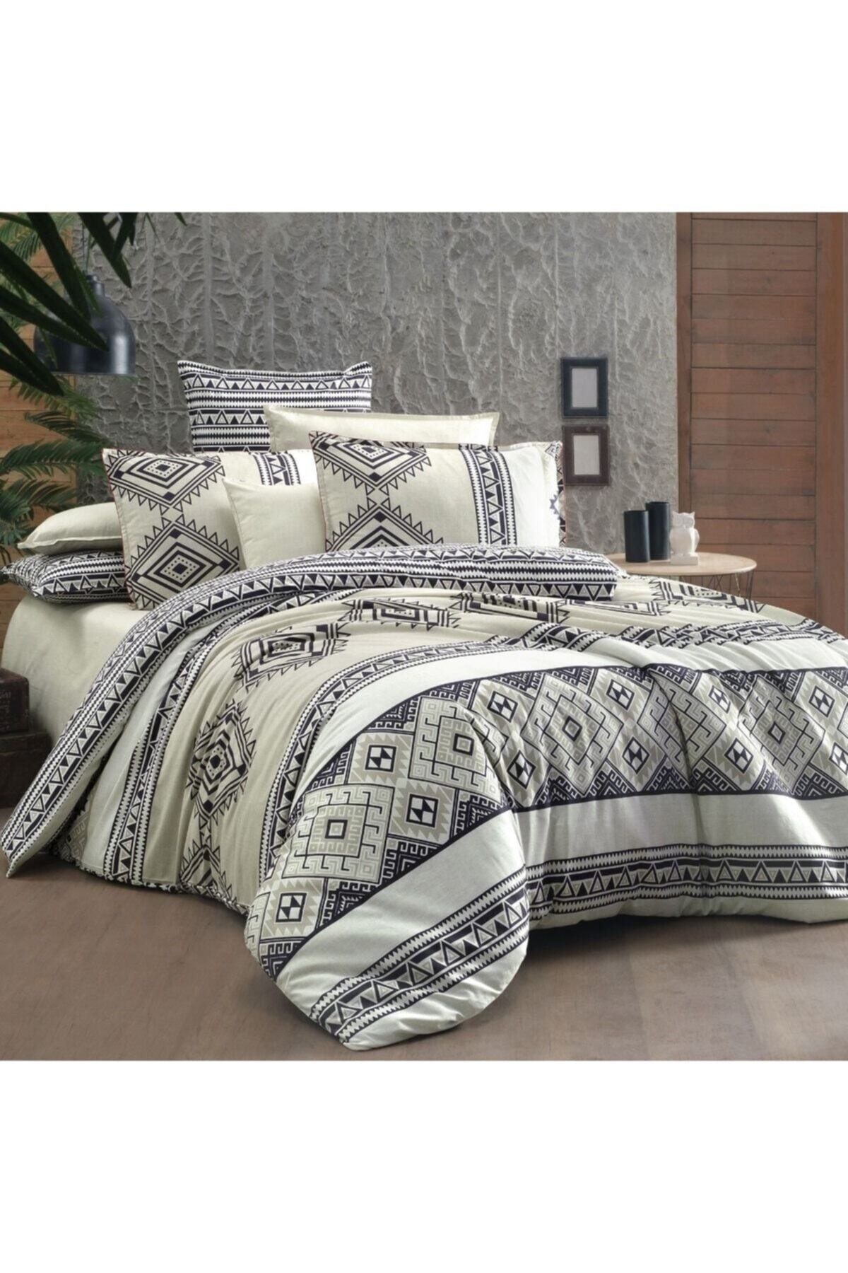 Runa Fancy Poplin Çift Kişilik Nevresim Takımı