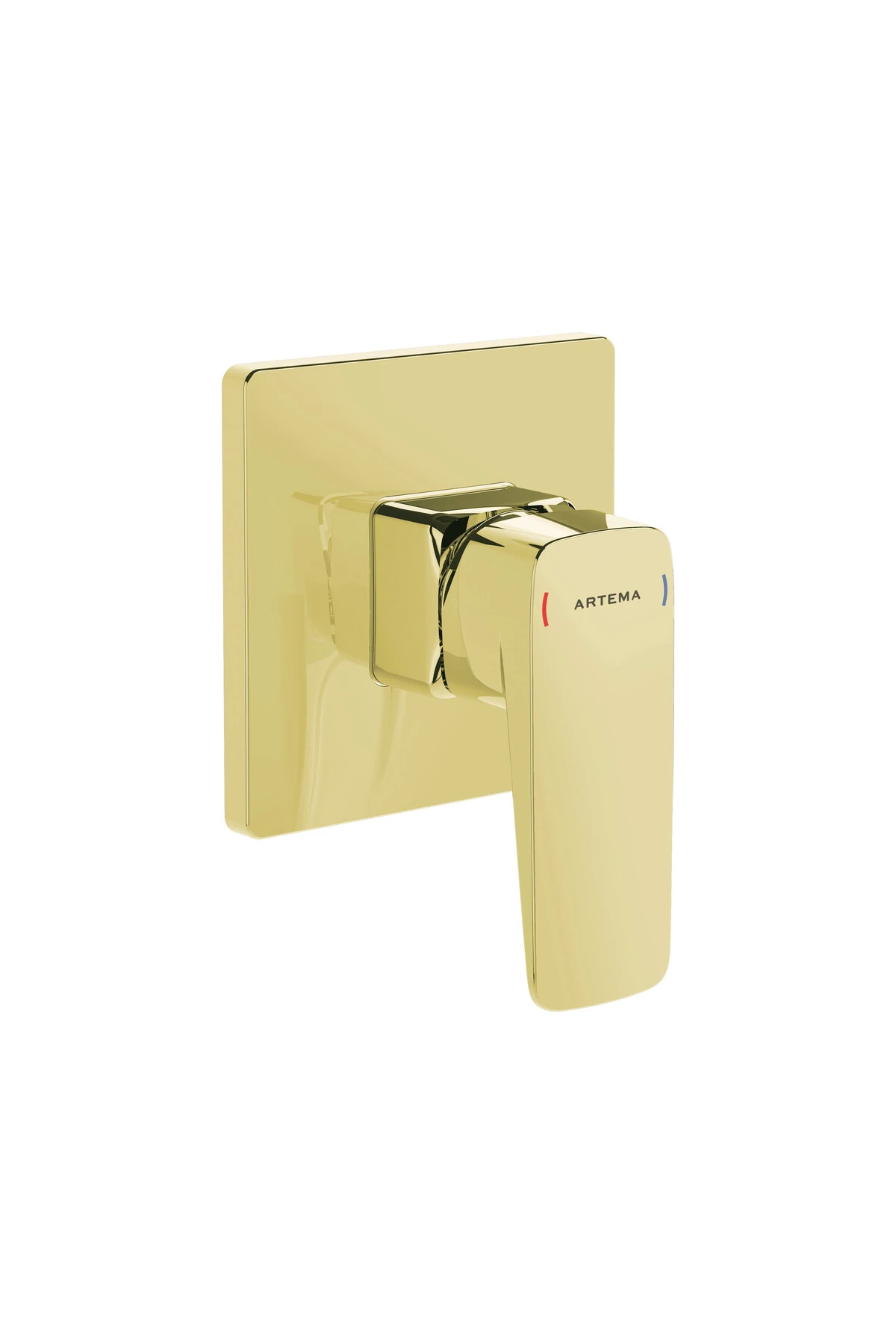 Root Square A4275123 Ankastre Duş Bataryası, Sıva Üstü, Altın