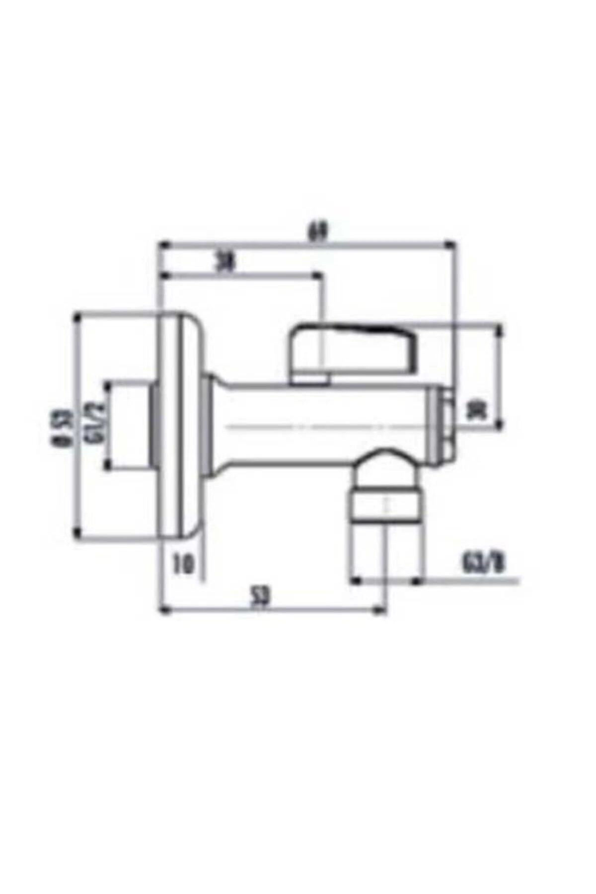 Filtreli Ara Musluk Fa002 1/2 - 3/8 Kumlu