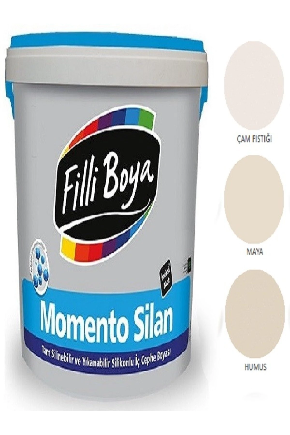 Filli Momento Silan Tam Silinebilir Yıkanabilir Silikonlu Ipek Mat Boya 1,25lt (humus)