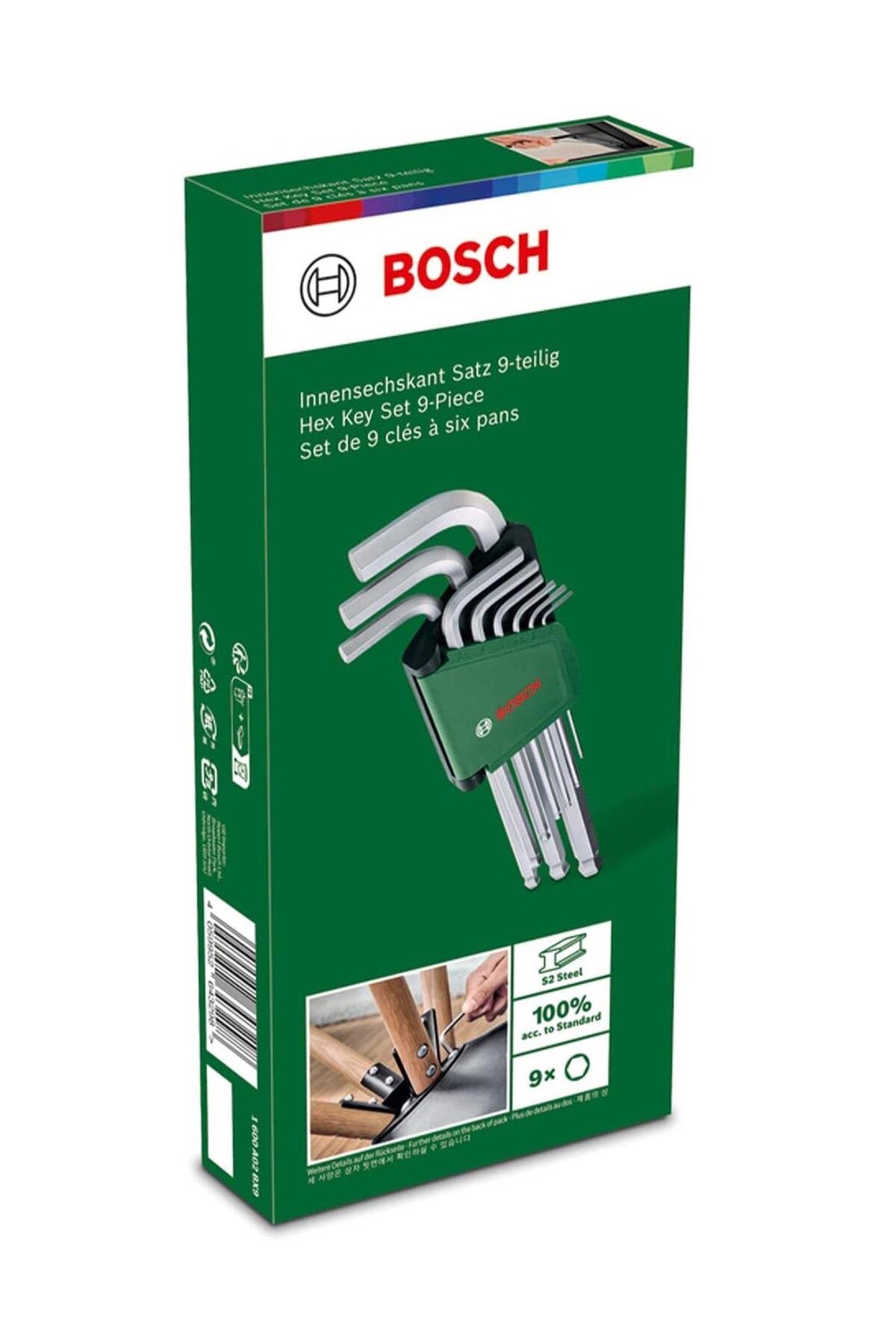 Home And Garden Alyan Anahtar Takımı Hex 9 Parça - 1600a02bx9