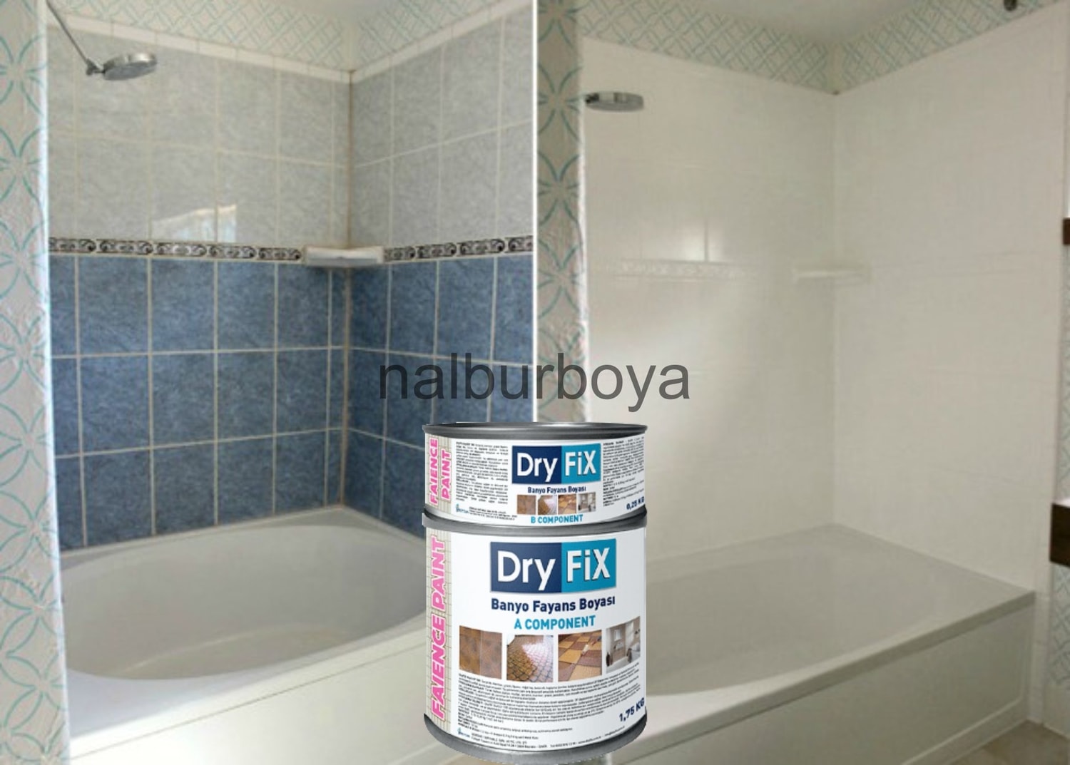 Fayans Boyası  Faince Paint 2kg Parlak Lokum