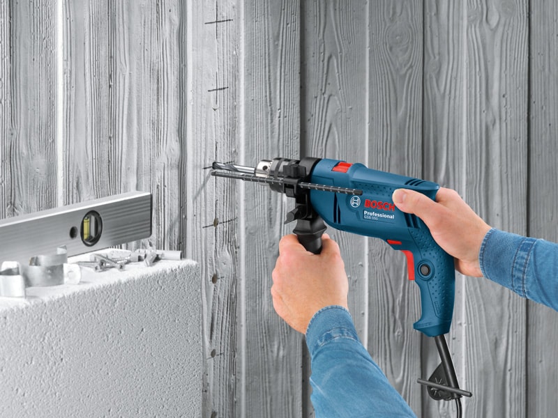 BOSCH Gsb 16 Re Professional 750W Darbeli Matkap + 54 Parça Matkap Ucu Seti Vidalama Ucu Seti Cırcırlı Tornavida