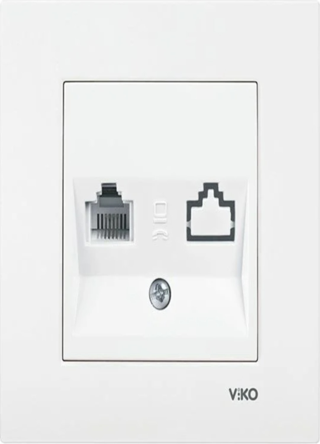 Karre Beyaz Tekli Nümeris Cat3 (Çerceve Dahil) Sıvaaltı