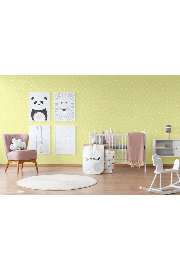 Ada Kids 8930-2 Duvar Kağıdı Yeşil Çiçekli