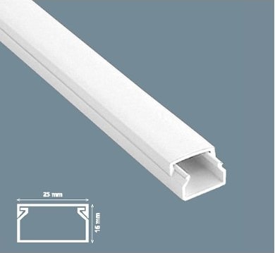 25X16 Yapışkanlı Kablo Kanalı 5 Adet 10 Metre