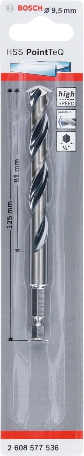 BOSCH Pointeq 9.5mm 1/4 Adap. Metal Matkap Ucu 1'li 26085775236