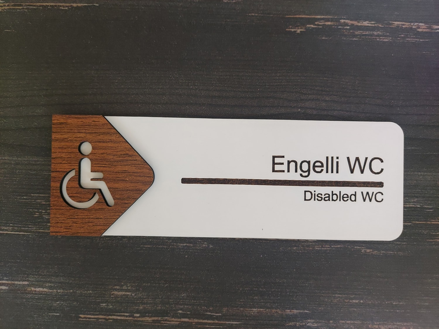 Engelli Wc Ofis Oda Kapı İsimliği Yönlendirme Tabelası Levhası Kişiselleştirilebilir