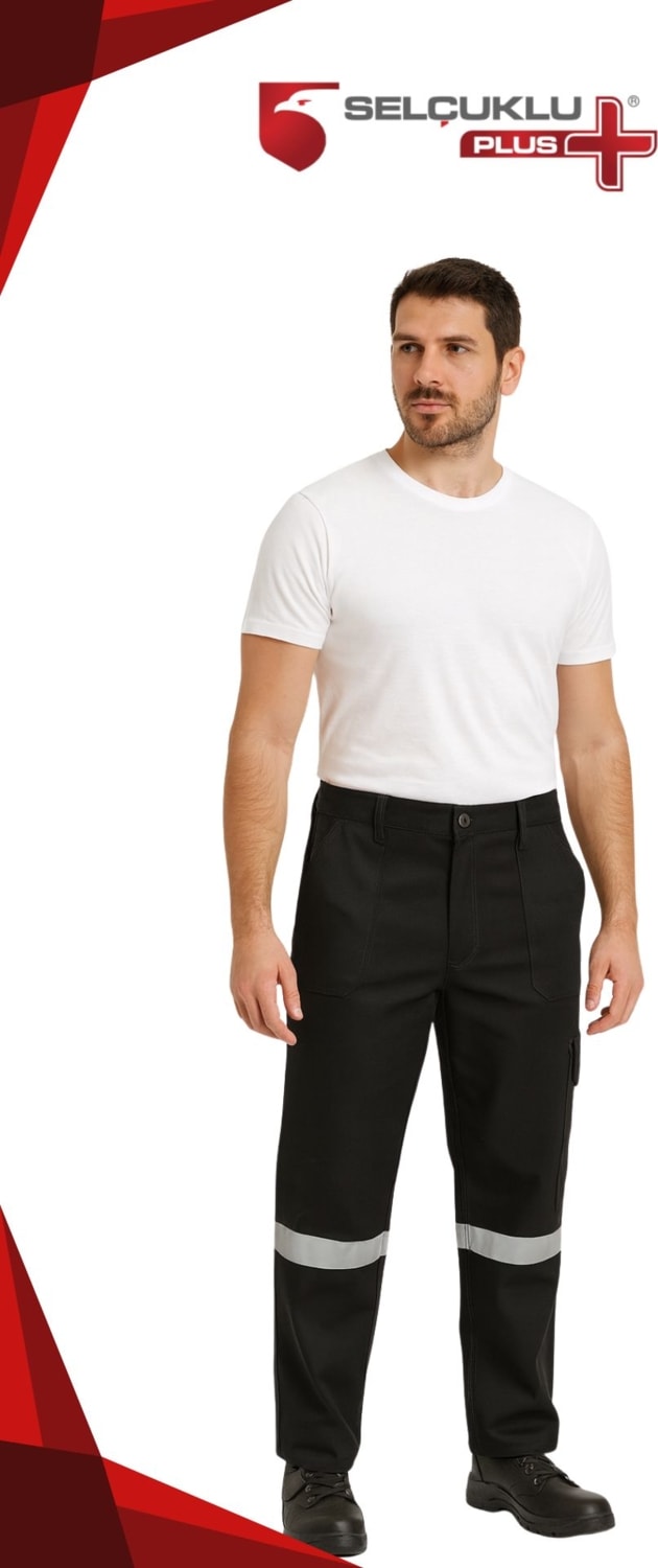 16/12 Gabardin Yazlık Işçi Pantolonu Tek Reflektörlü Iş Pantolonu
