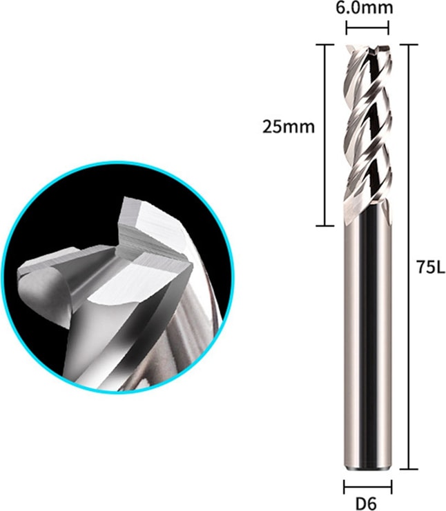 EİNHELL 5 Adet 55 Derece Spiral Yukarı Kesim Freze Uçları Seti 6mm Katı Karbür Cnc Ahşap Freze Uçları Ahşap Işçiliği Için (Yurt Dışından)