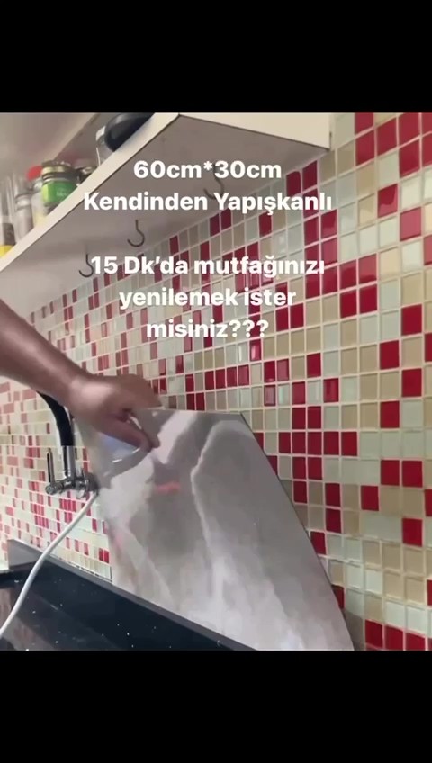 Bs1744 Mermer Desenli 6 Adet 60x30cm Yapışkanlı Esnek Karavan Banyo Duvar Kaplama Paneli Shiny-2