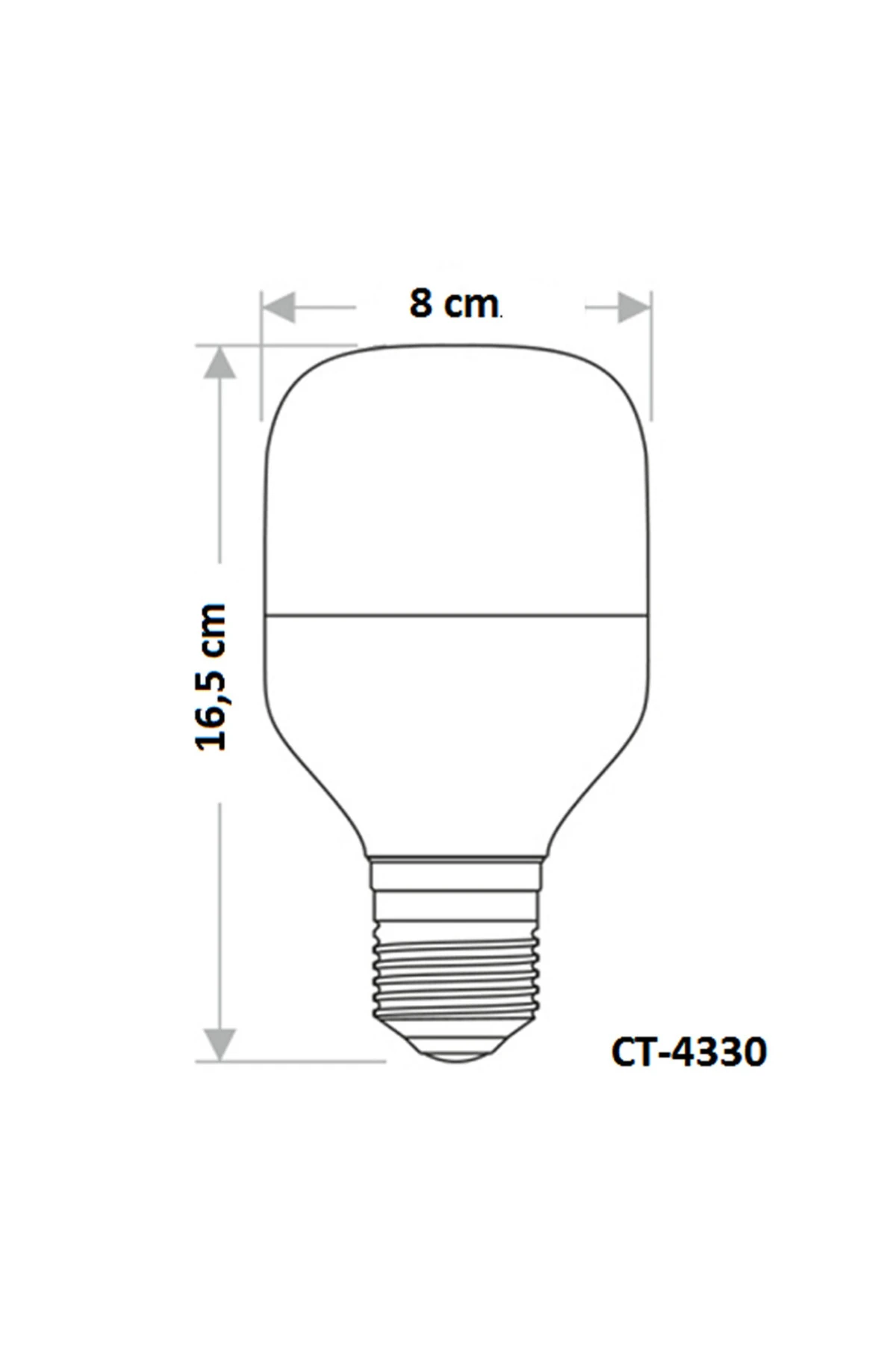 Ct-4330 25w Led Ampul 6400k Beyaz E27