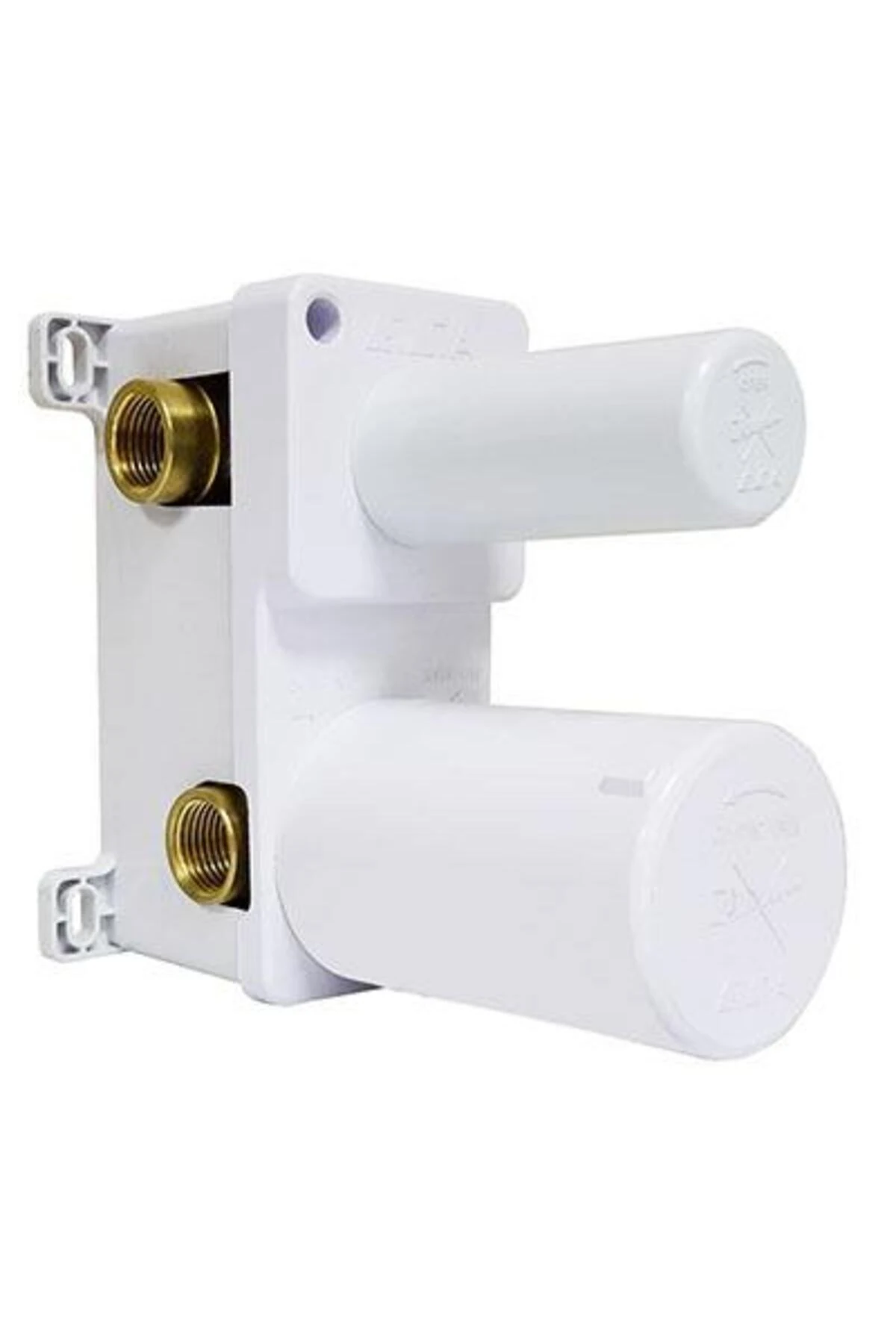 Tiera Ankastre Mat Siyah Banyo Bataryası 2 Parça Set / 3 Yollu (102167305C1-K+102166301C1)