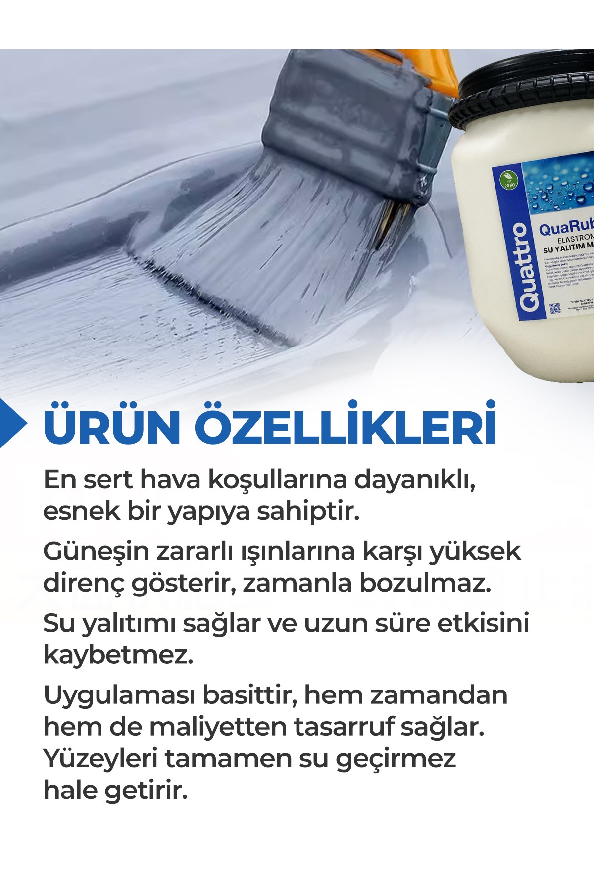 QuaRubber Elastromerik Su Yalıtım İzolasyon Malzemesi