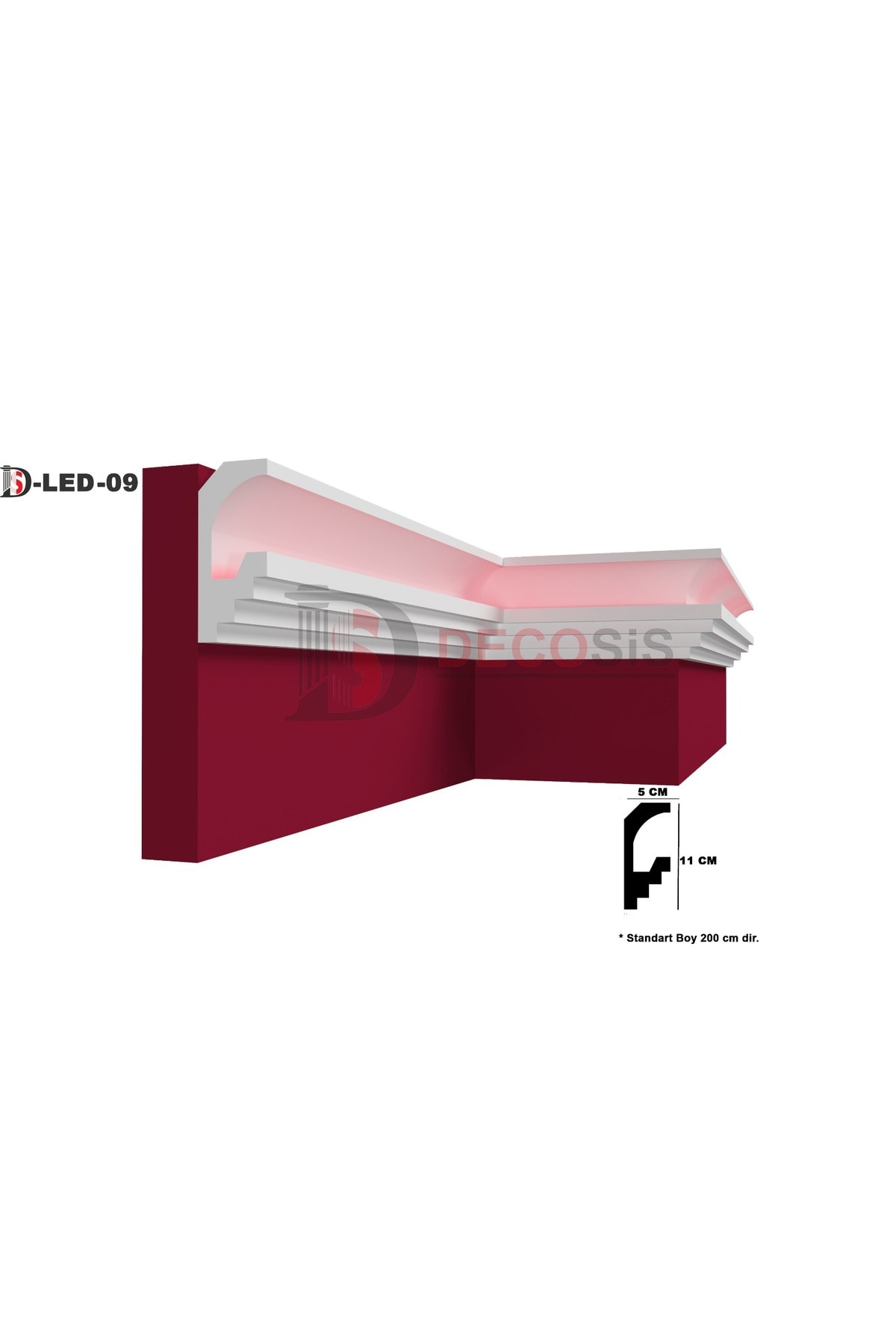 XPS STROPİYER LEDLİK GİZLİ IŞIK BANDI (11X5) LED-09