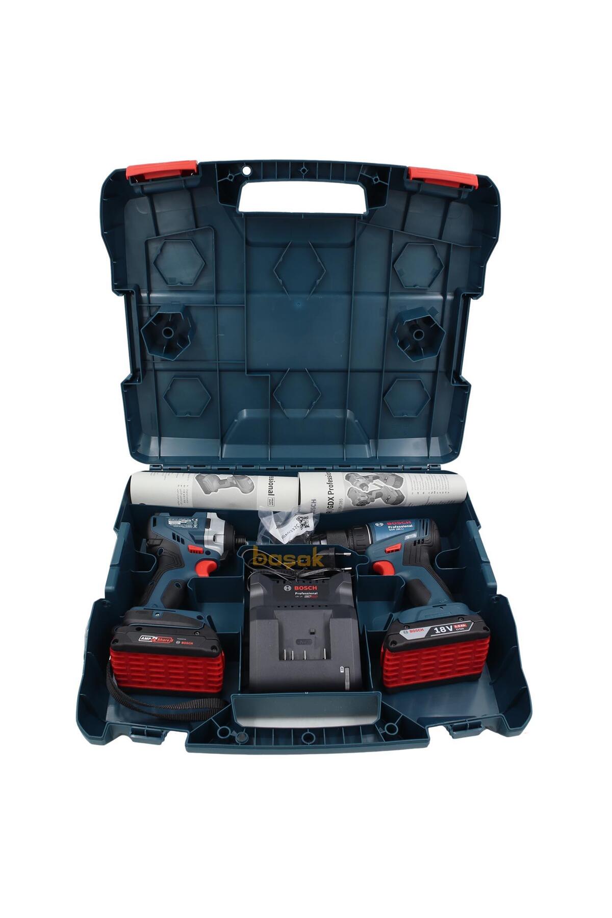 BOSCH 2'li Akülü Set GDR 18V-215+GSR 185-LI 2x2 Ah 06019N2023