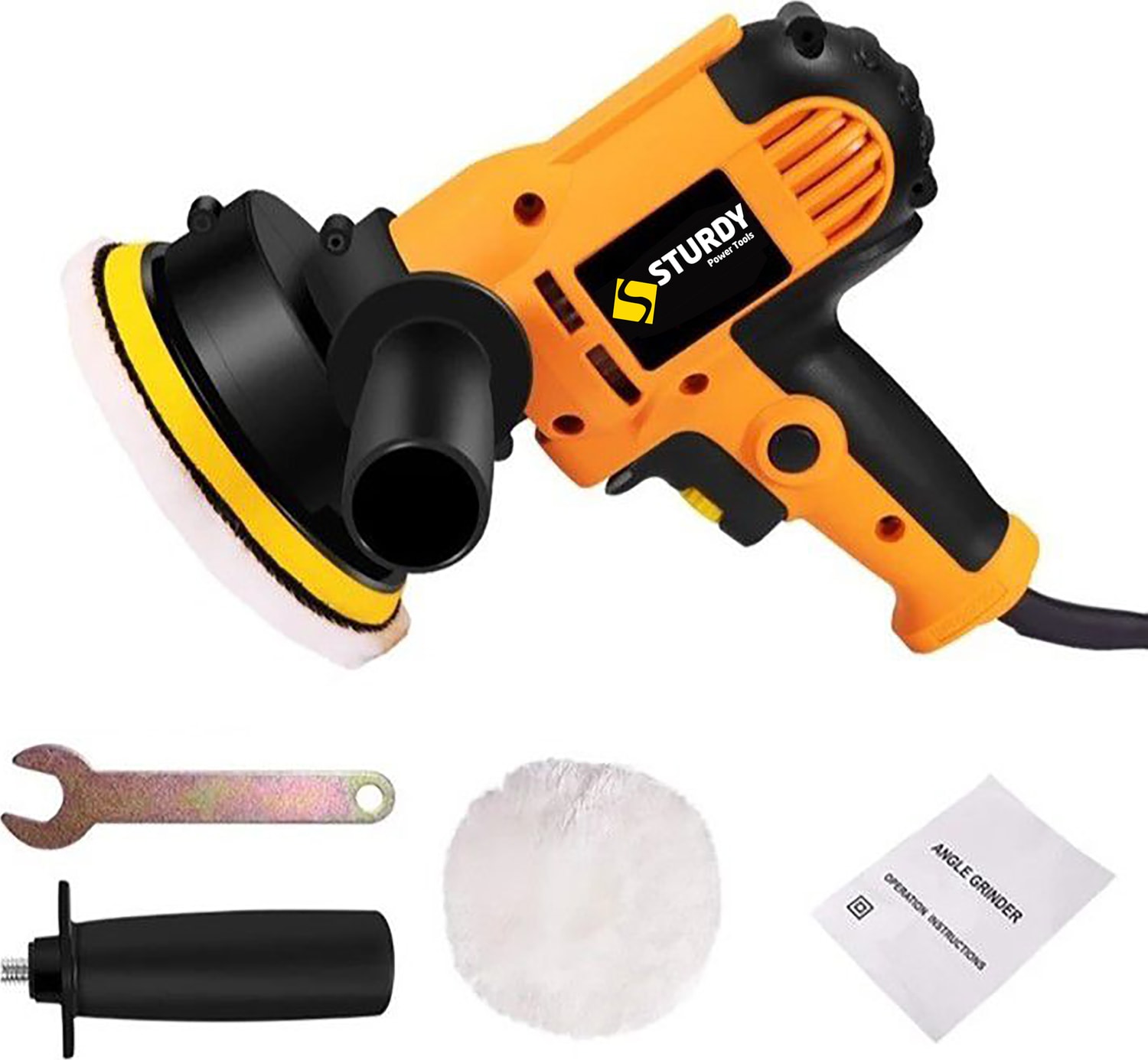 Power Profesyonel 570 Watt 6 Kademe Hız Kontrol Ayarlı Sulu Zımpara, Pasta Cila Makinesi