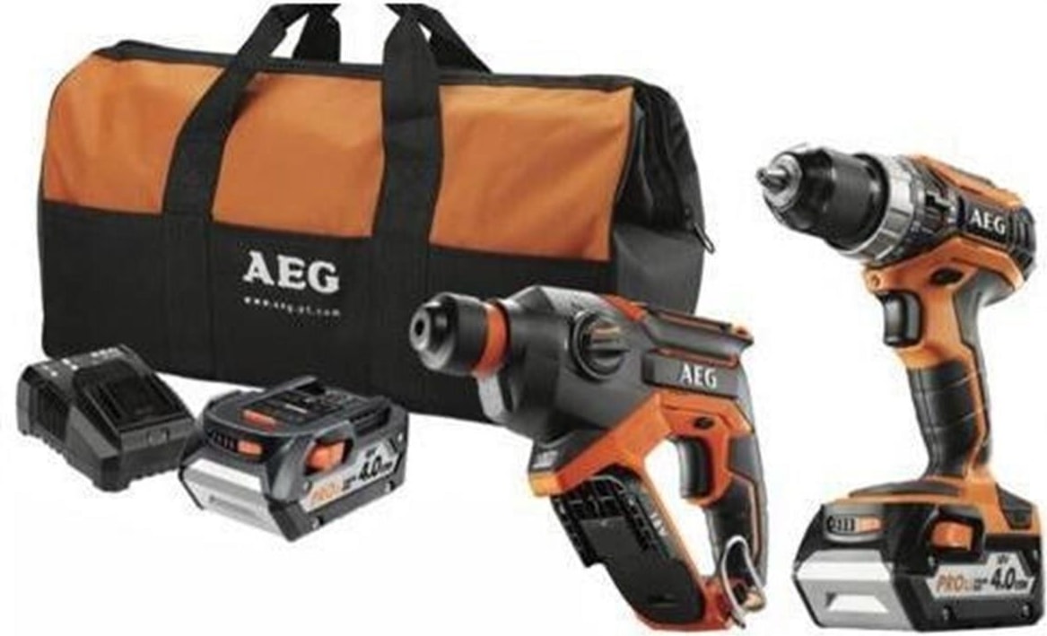 AEG  Bsb 18 C2 + Bbh 18 C + Akülü Set JP18H2-402C T4937471939