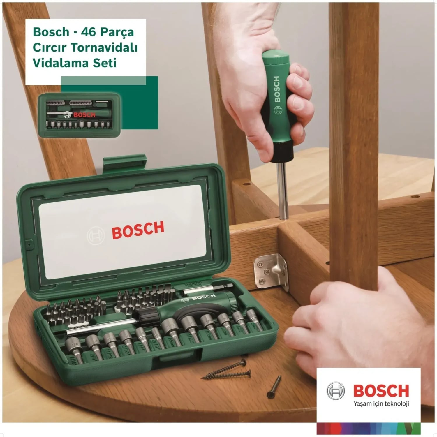 BOSCH Vidalama ve Lokma Ucu Seti - 46'lı