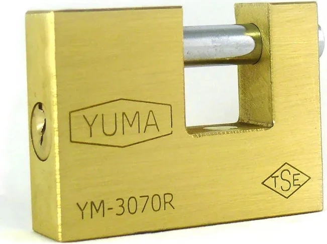 Kayar Milli Pirinç Asma Kilit 79 mm - Yeni Tip