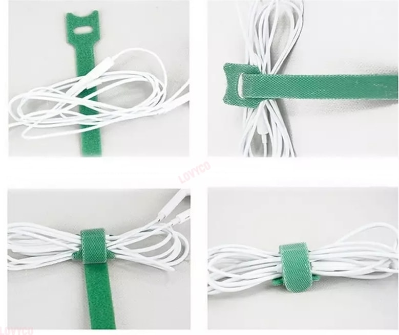 10 Adet Kablo Bağı Cırt Cırt Kablo Tutucu