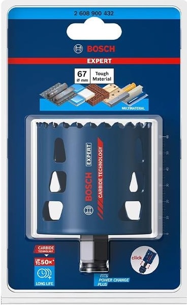 BOSCH 67 mm Expert Sert Malzemeler Için Panç 2608900432