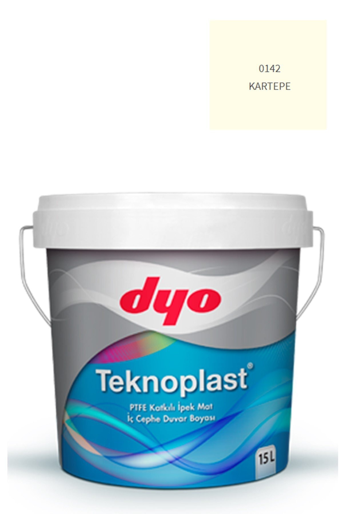 Teknoplast Teflonlu Antibakteriyel Ipek Mat Iç Cephe Duvar Boyası 0142 Kartepe 15 Lt