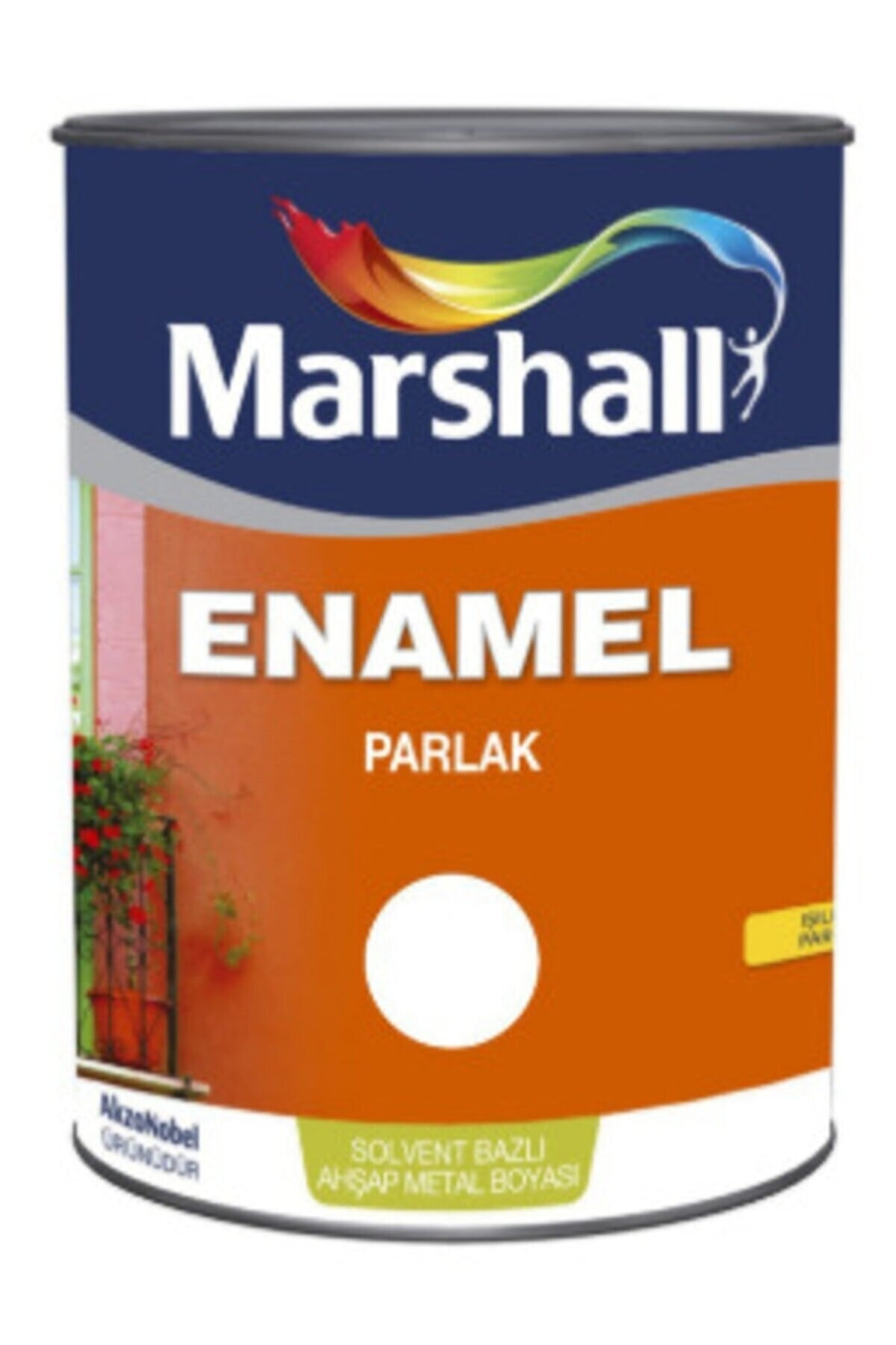 Marshal Enamel Parlak Sentetik Yağlı Boya Siyah