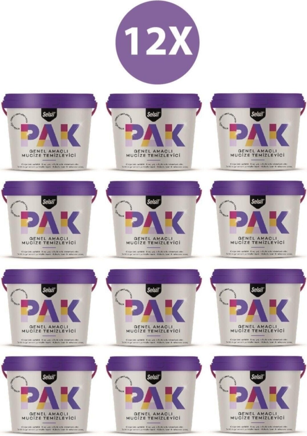Pak Genel Amaçlı Mucize Temizleyici 12'li 500 gr