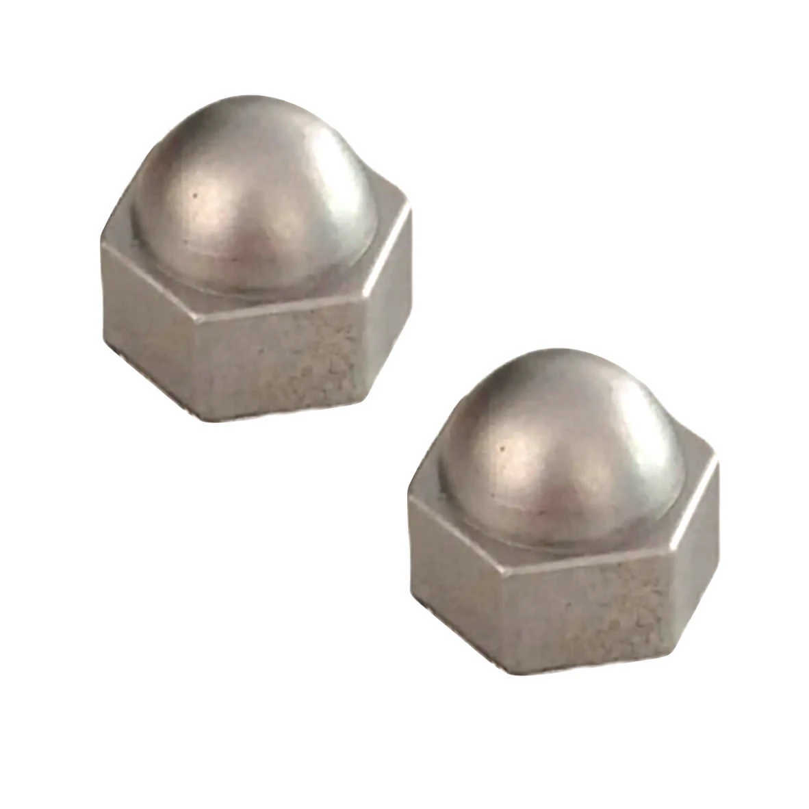 Çelik Kapı Çekme Kol Vida Somun Kapağı Gümüş Renk - 2 Adet - Plastik