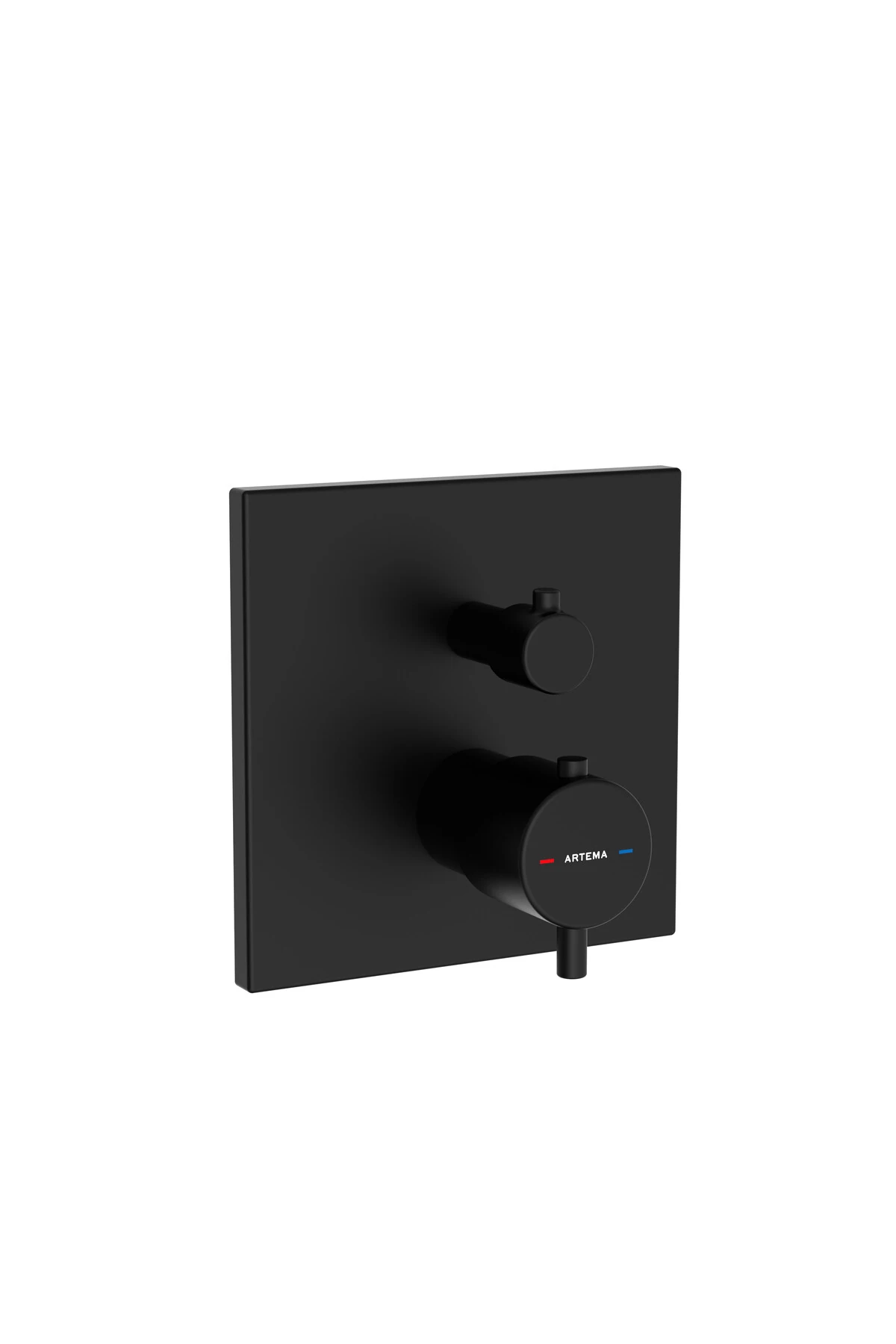 Root Square A4335836 Ankastre Termostatik Duş Bataryası, Mat Siyah