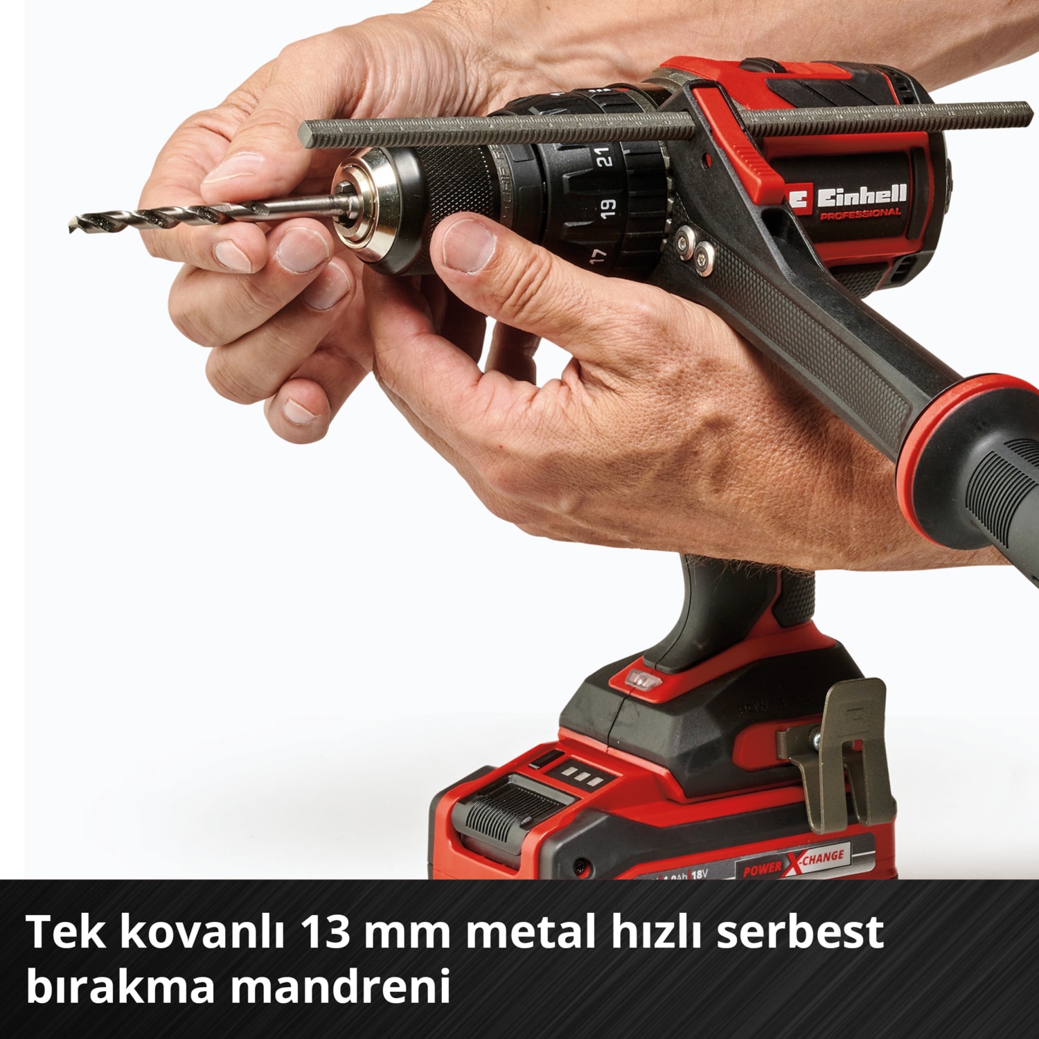 Professional Akülü Darbeli Vidalama TP-CD 18/120 Li-i BL-Solo Power X-Change (18 V, kömürsüz, 120 Nm, darbeli delme fonksiyonu, 13 mm mandren, 2 vites, akü dahil değildir) - 4514310
