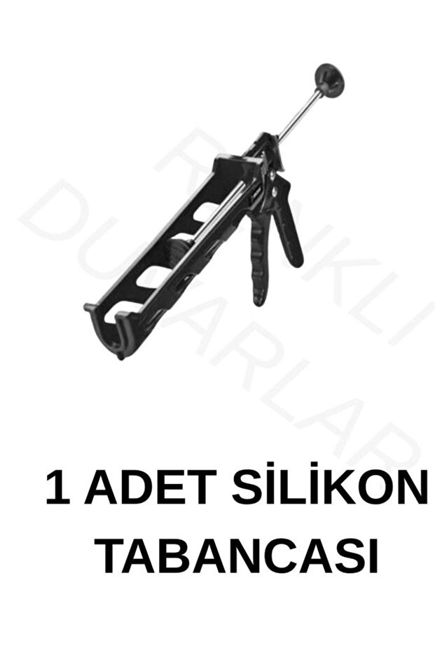 Süper 5'li Silikon-Falçata-Demir Testere-Tabanca-Ragle Uygulama Seti Duvar Paneli Kağıdı Duvar çıta