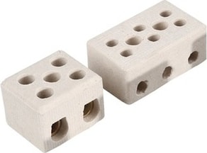 No. 2-3'lü Porselen Klemens 4-6 mm² 10 Adet Paket
