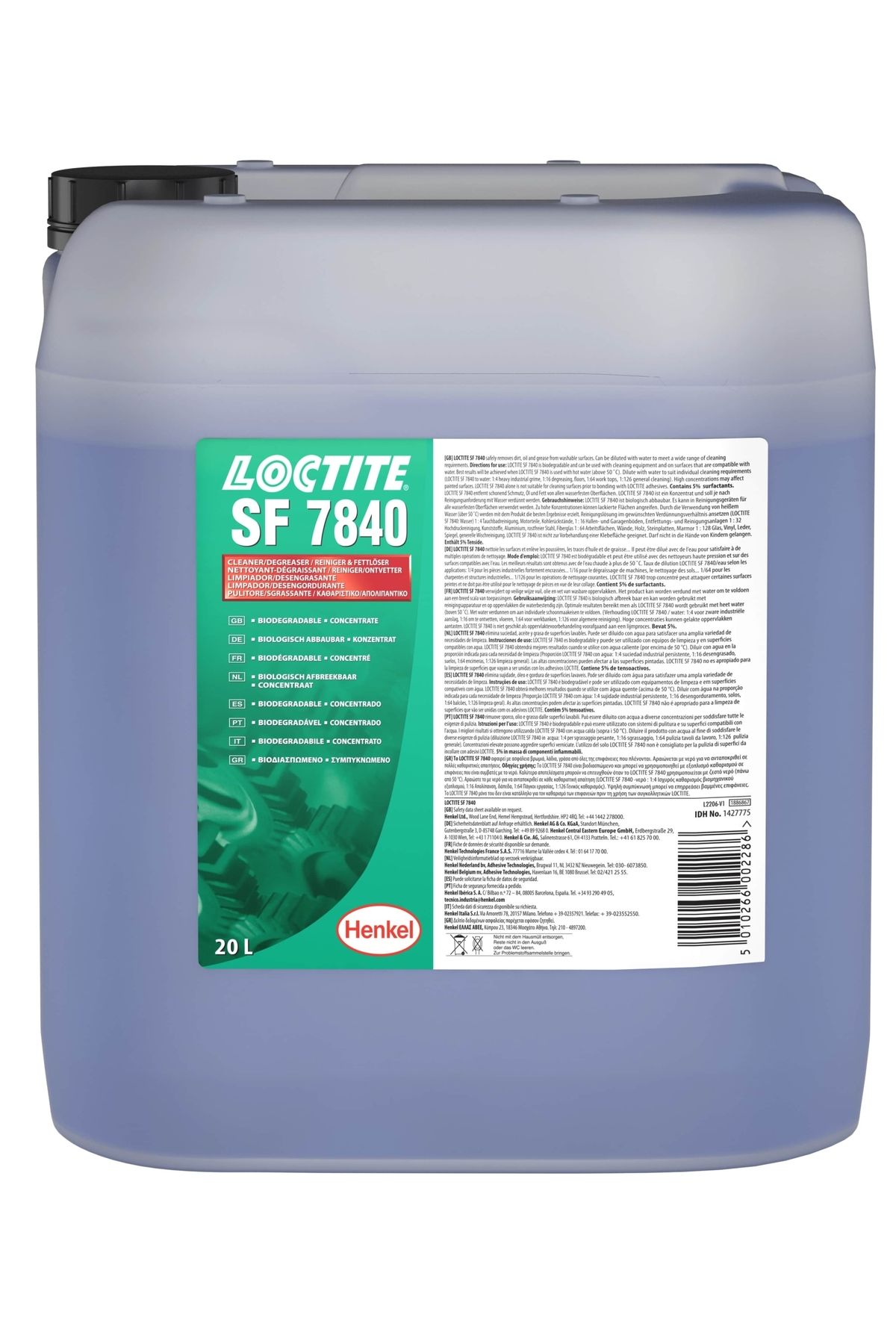 7840 SU BAZLI YAĞ SÖKÜCÜ YÜZEY TEMİZLEYİCİ (20lt)