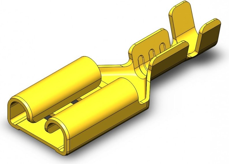 4.8 mm Mini Dişi Fiş - Terminal - Kablo Ucu - 50 Adet