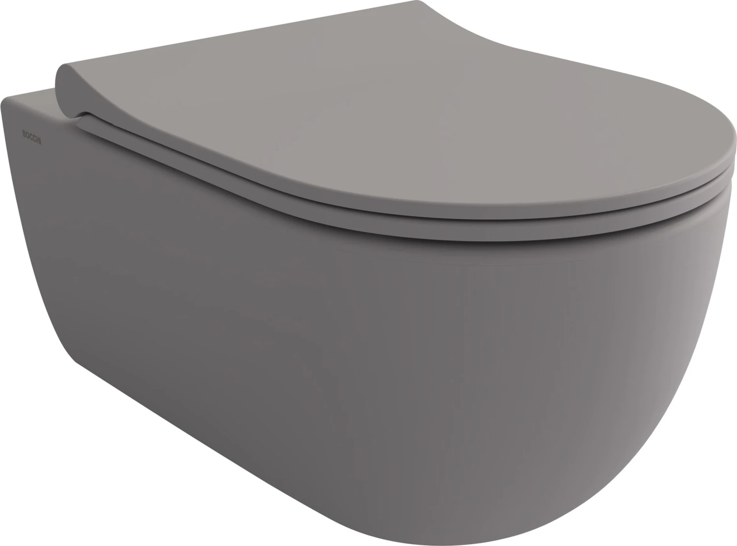 Bocchi V-Tondo Rımless Asma Klozet - Mat Gri 1416-006-0128 Kapak Dahil